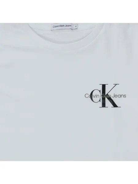 Tricou copii Calvin Klein Jeans alb