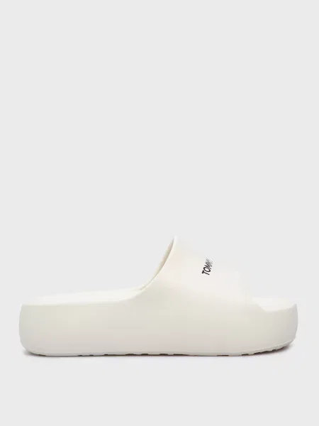 Шлепанцы Tommy Jeans чанки бежевые