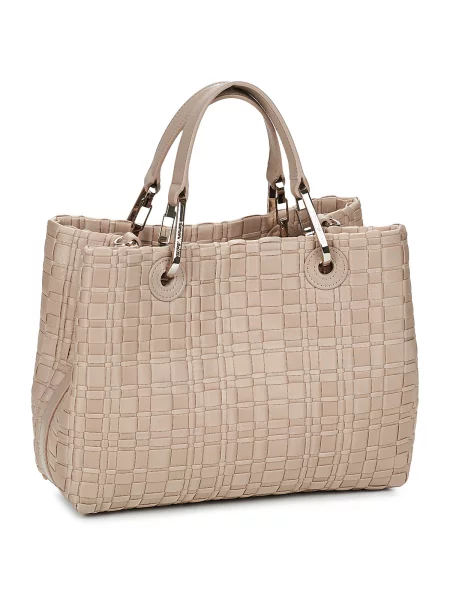 Taška Emporio Armani béžová