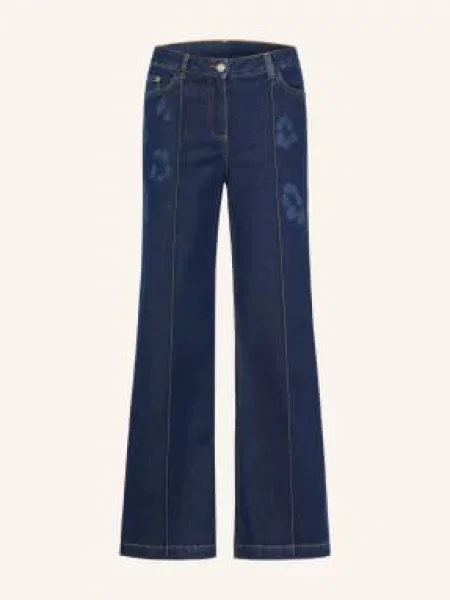 Sportalm Flared Džíny S Ozdobnými Kamínky dark denim