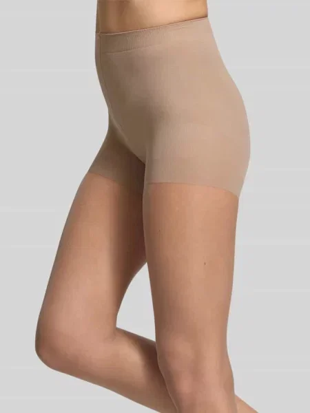 Przezroczyste rajstopy z elastycznym pasem Magic Bodyfashion beżowe