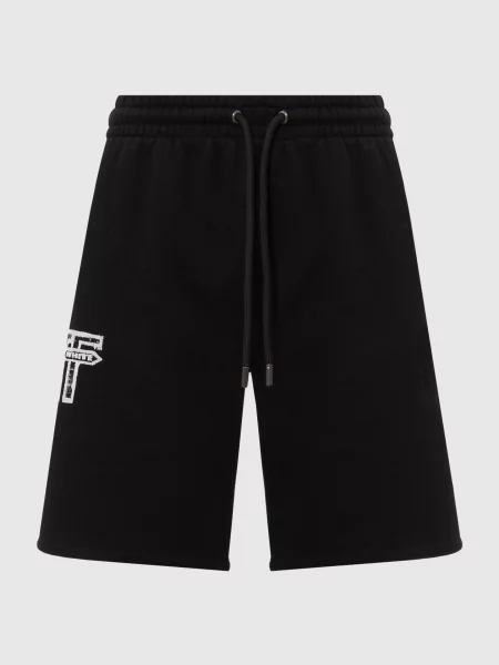Шорты Off-white с принтом черные