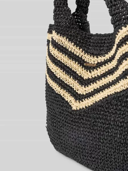 Torba shopper z uchwytem model Serenea' Barts czarna