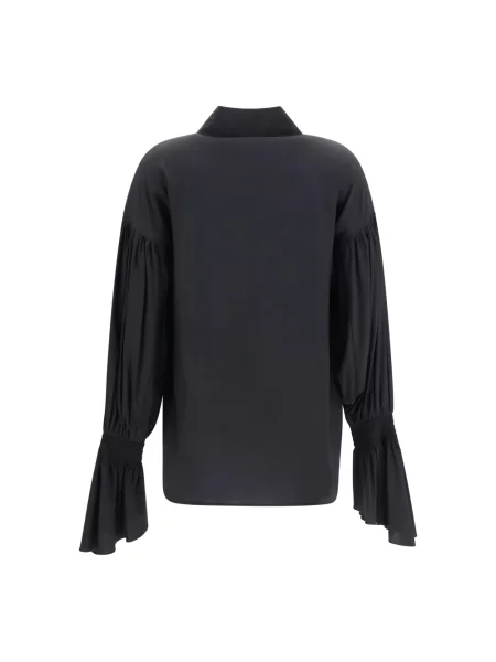 Jedwabna koszula Adidas By Stella Mccartney czarna