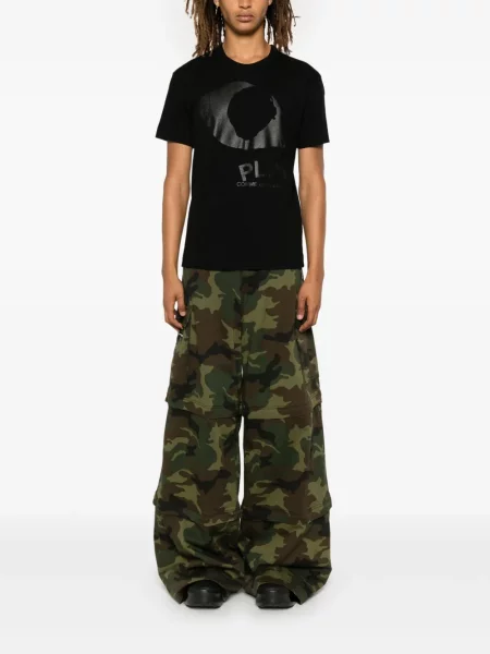 Tricou Comme Des Garcons Play cu imagine negru