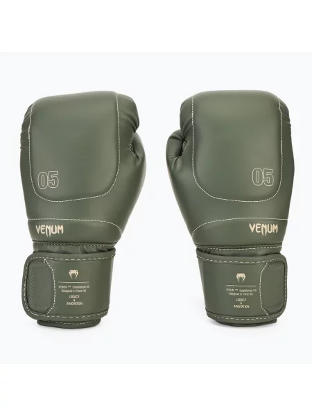 Rękawice bokserskie Venum Impact Evo Boxing Gloves earth khaki zielone