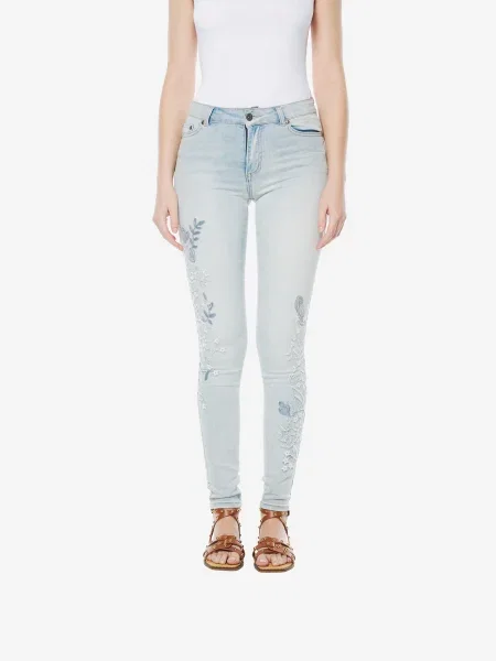 KOROSHI Jeans deschis albastru