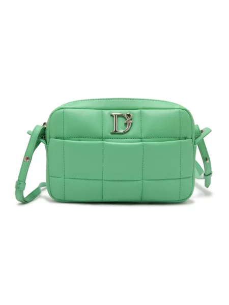 Shopperka Dsquared2 skórzana zielona
