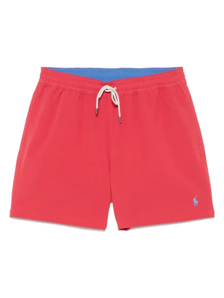 Costum de baie Polo Ralph Lauren de costum cu dungi tricotate gri