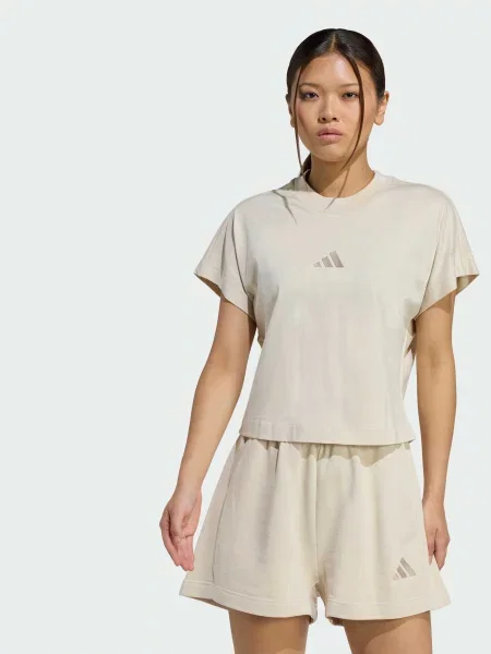 Футболка adidas бежевий