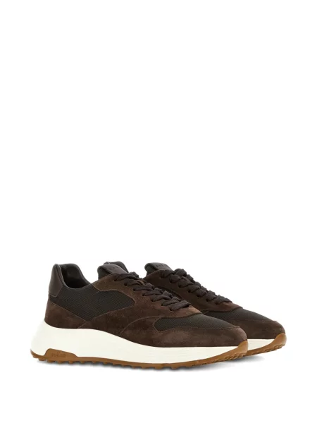 Sneakers Hogan με κορδόνια με δαντέλα καφέ