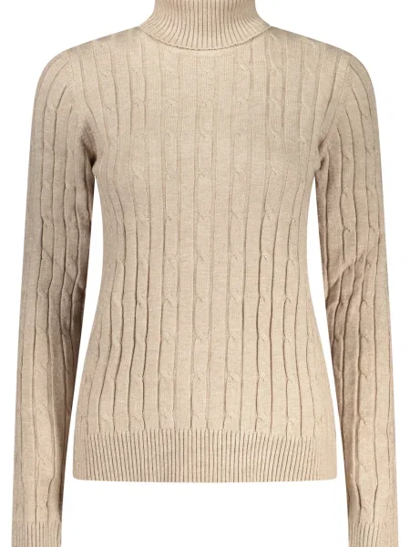 Pulover Norway 1963 cu guler înalt bej