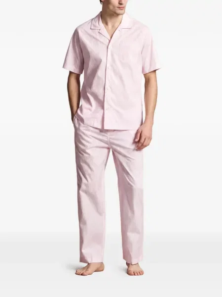 Pijamale Polo Ralph Lauren cu autograf cu dungi din piele negru