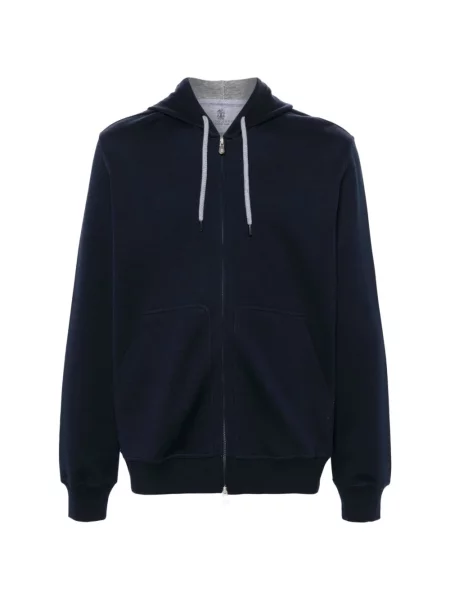 Bluza rozpinana Brunello Cucinelli niebieska