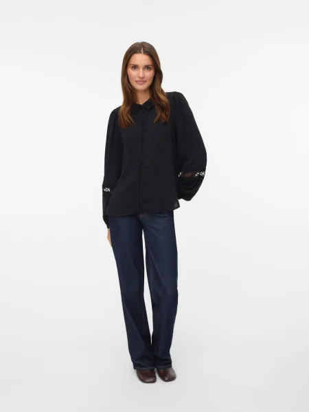 VERO MODA Bluză VMALVA' negru