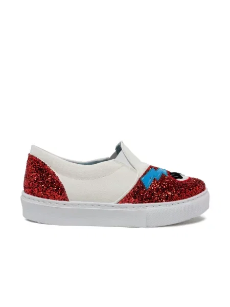 Sneakersy Chiara Ferragni Collection skórzane wsuwane czerwone