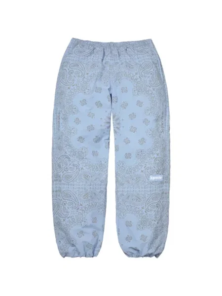 Pantaloni Supreme cu imagine albastru