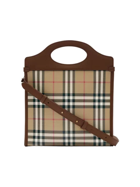 Torebka Burberry skórzana brązowa