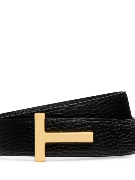 Bőr öv Tom Ford autogrammal fekete