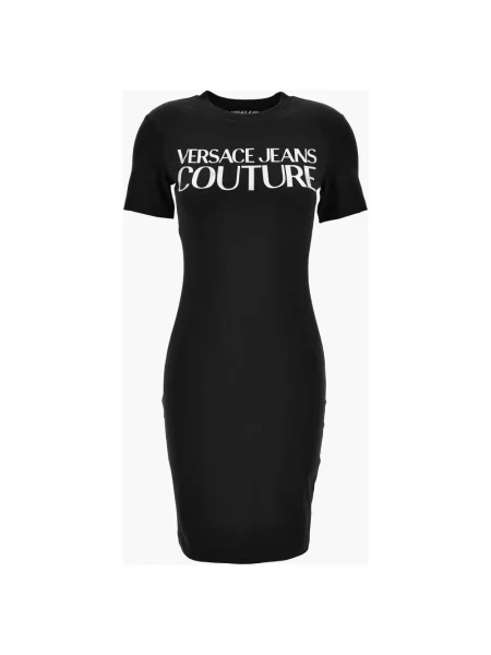 Sukienka jeansowa Versace czarna