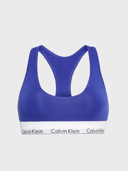 Без підкладки бралет Calvin Klein синій