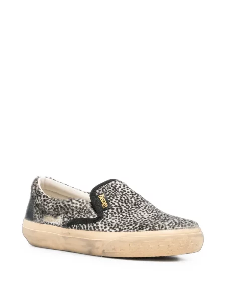 Slip-on маратонки Golden Goose с принт бяло
