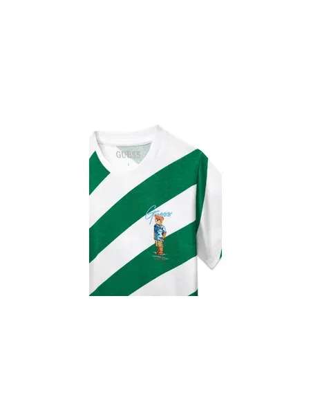 Guess Majica Regular Fit zelena