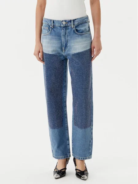 PINKO Джинси Rose Staright Голубий Straight Fit рожеві