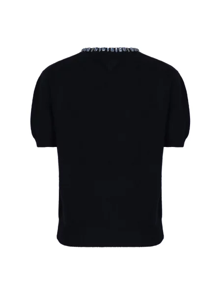 Sweter Prada z kaszmiru niebieski