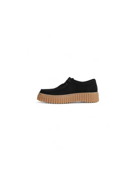 Półbuty Clarks zamszowe czarne