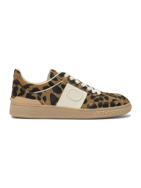Sneakersy Valentino Garavani skórzane brązowe