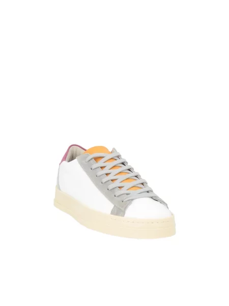 Sneakersy P448 skórzane białe