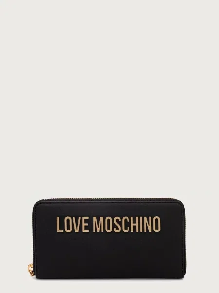 Love Moschino portofel pentru femei cu imitație de piele negru