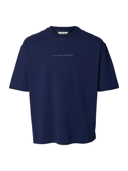 SELECTED Tricou SLHNORMAN închis / galben / oliv / roz pudră albastru