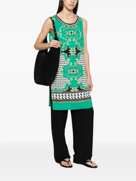 Top Twinset cu imagine verde