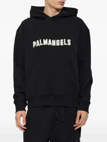 Hanorac cu glugă Palm Angels cu imagine negru
