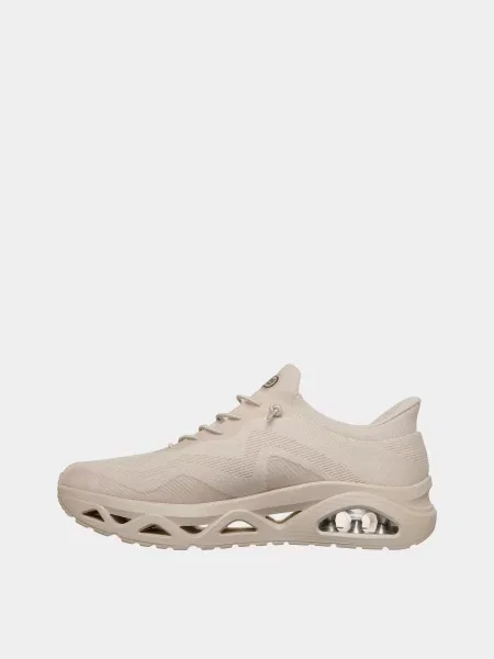 Кожаные кроссовки Skechers бежевые