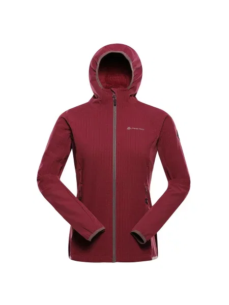Bluza polarowa z kapturem Alpine Pro Hurama fioletowa