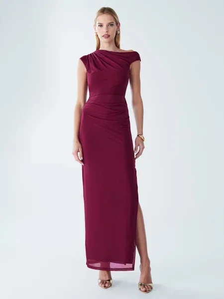 BWLDR Večerna obleka Freya burgund