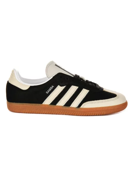 Sneakersy Adidas Samba klasyczne zamszowe sznurowane czarne