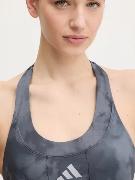 Sportovní podprsenka adidas Performance šedá