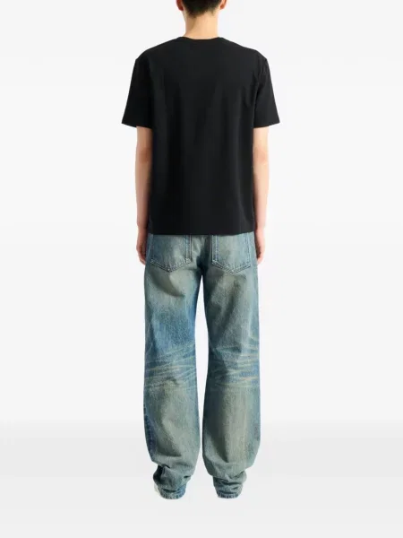Tricou Balmain cu broderie negru
