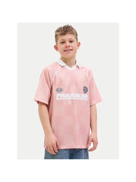 Jack & Jones Junior Polo marškinėliai Loose Fit rožinė