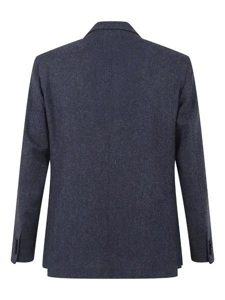 Geacă Tagliatore cu model herringbone albastru