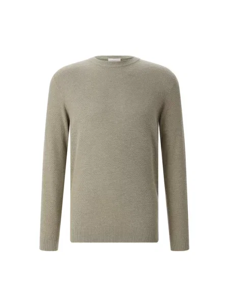 Dzianinowy sweter Profuomo brązowy
