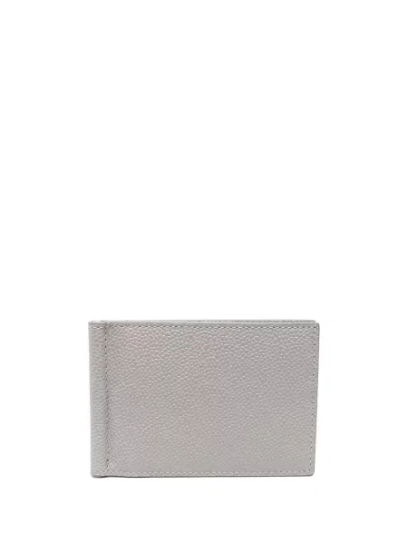 Portofel Thom Browne din piele gri