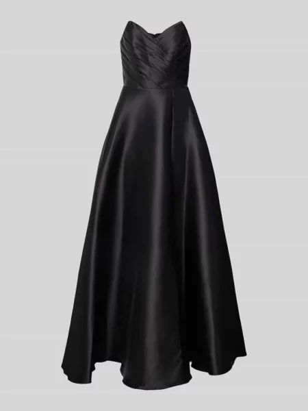 Sukienka wieczorowa z odkrytymi ramionami Unique czarna