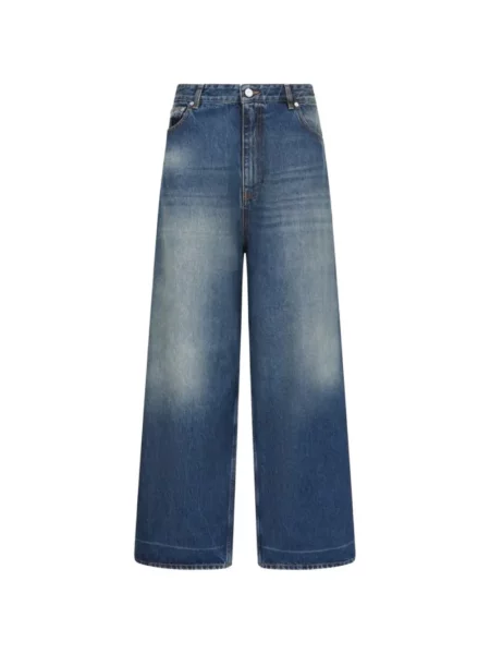 Blugi Vetements cu picior lat albastru