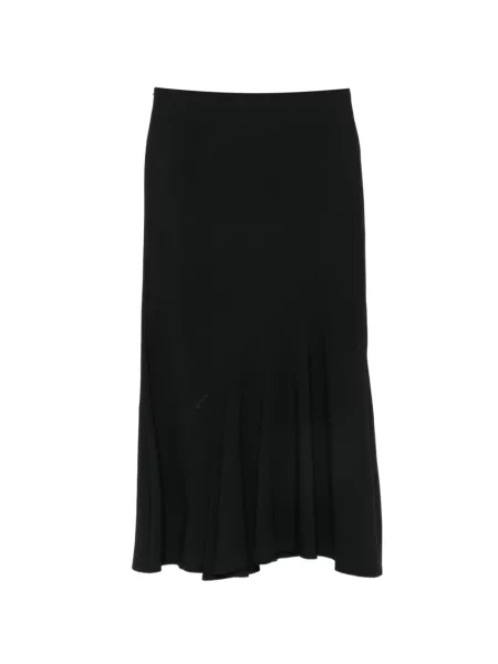Fustă midi Rundholz asimetrică negru