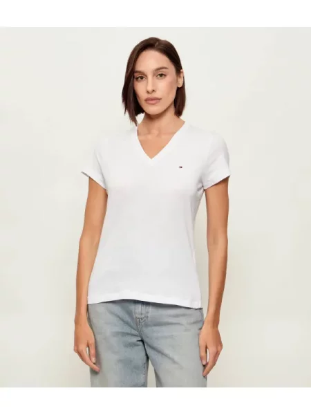 Tommy Hilfiger Tricou HERITAGE alb